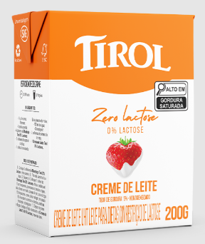 CREME DE LEITE ZERO LAC TIROL 200g