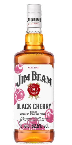 WHISKY JIM BEAM BLACK CHERRY 1L