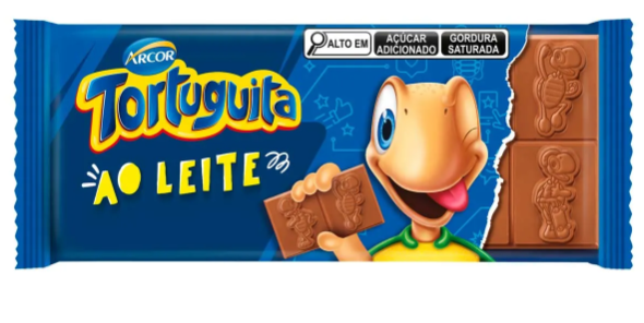 BARRA CHOC TORTUGUITA AO LEITE 80G