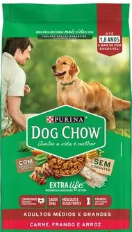 DOG CHOW ADT M/G CARNE FGO 900G