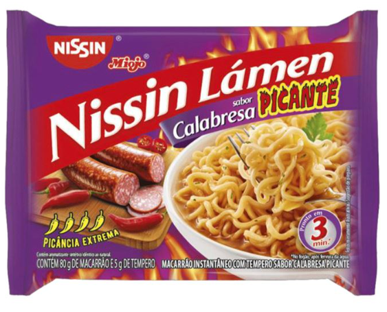 NISSIN LAMEN CALABRESA PICANTE 80G