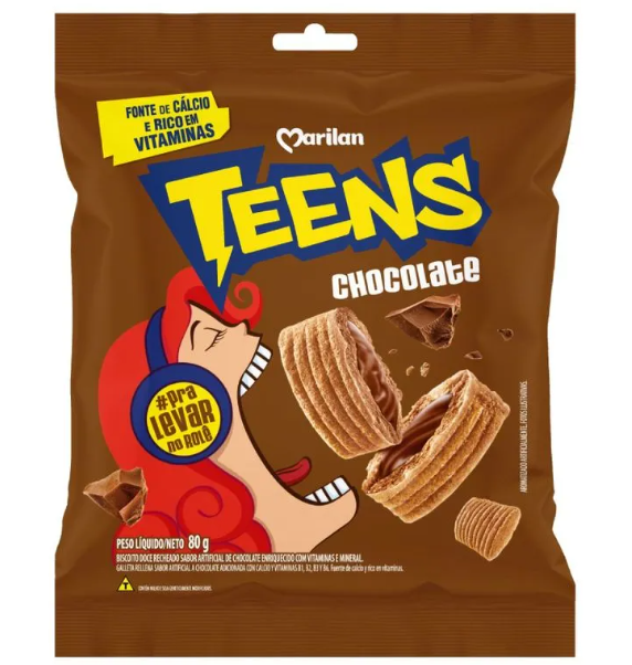 BISC TEENS MARILAN CHOCOLATE 80G