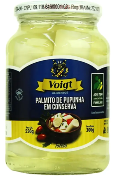 PALMITO VOIGT PUPUNHA TOLETE 300G