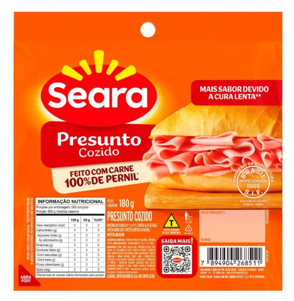 PRESUNTO SEARA FATIADO 180G