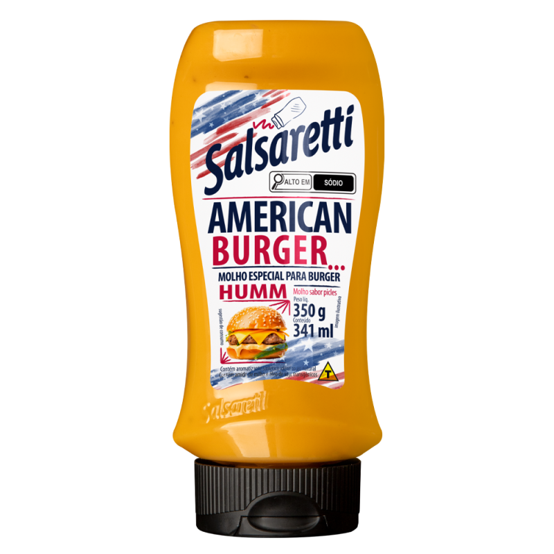 MOLHO AMERICAN BURGER SALSARETTI 350G