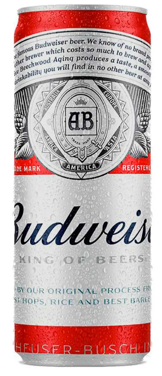 CERVEJA BUDWEISER LT 350ml