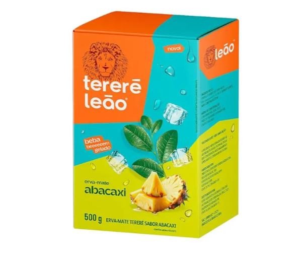 Tereré Leão Erva Mate Sabor Abacaxi Caixa 500g