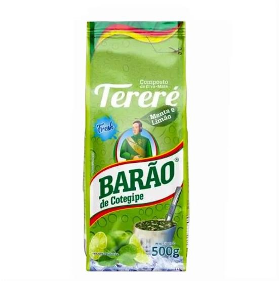 Erva-Mate Tereré BARÃO DE COTEGIPE Menta e Limão Sem Adição de Açúcar Pacote 500g