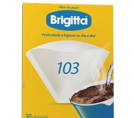 Filtro de Papel Brigitta Grande N.103 com 30 Unidades