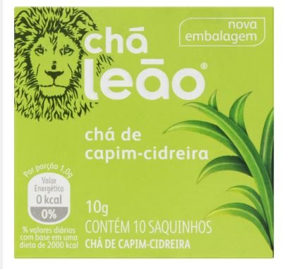 Chá Leão Capim Cidreira Caixa C/ 10 Sachês 10g