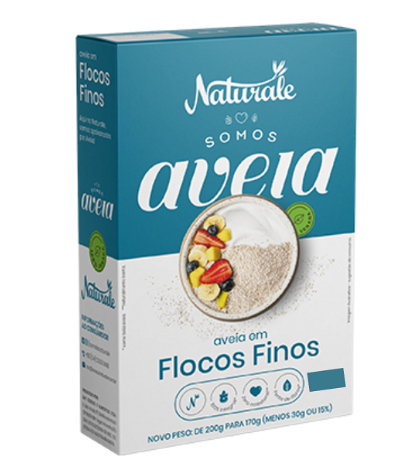  Aveia em Flocos Finos Naturale Somos Aveia Caixa 170g