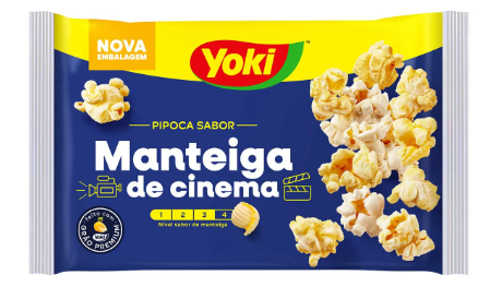 Pipoca para Micro-Ondas Manteiga de Cinema Yoki Pacote 100g