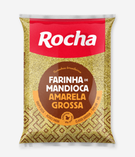 Farinha de Mandioca Amarela Grossa 1kg