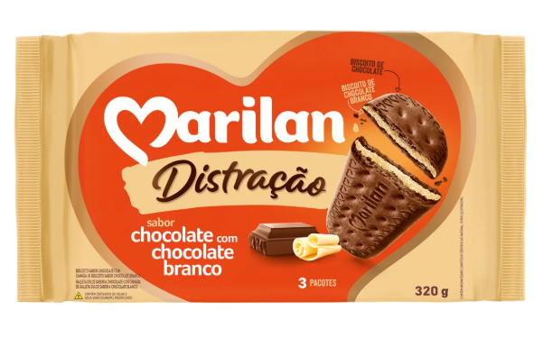 BISC DISTRACAO CHOC BCO 320G