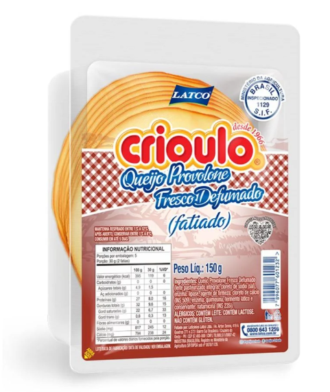 QUEIJO PROVOLONE FAT CRIOULO 150G