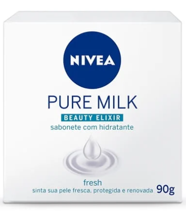 SABONETE NIVEA PURE MILK 90g