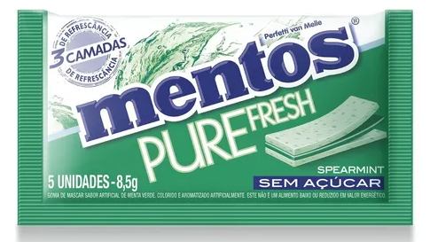 MENTOS PURE FRESH SPEARMINT 8,5g