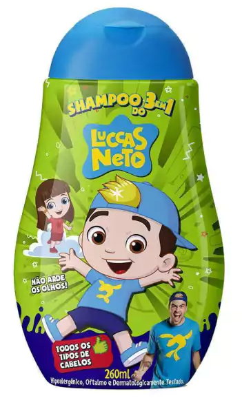 SHAMPOO INF LUCAS NETO 3 EM 1 260ML