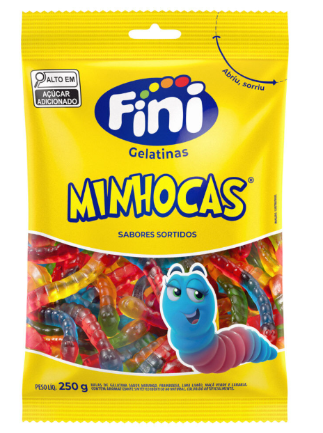 BALA FINI MINHOCAS BRILHO 90g