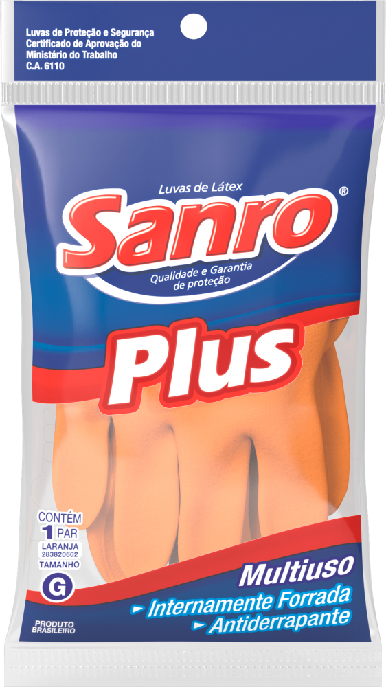 LUVA LATEX TAM G SANRO