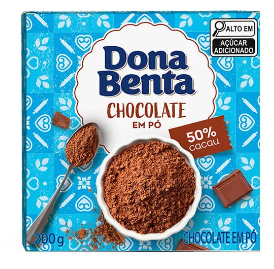 CHOCOLATE EM PO DONA BENTA 50% 200G