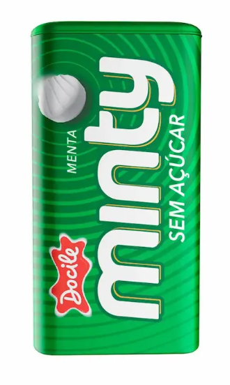 PASTILHA MINTY MENTA S/ ACUCAR 21G