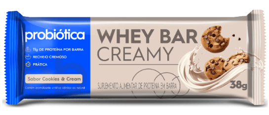 WHEY BAR CREAMY COOKES CREAM 38G
