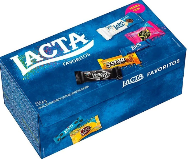 CAIXA DE BOMBOM LACTA