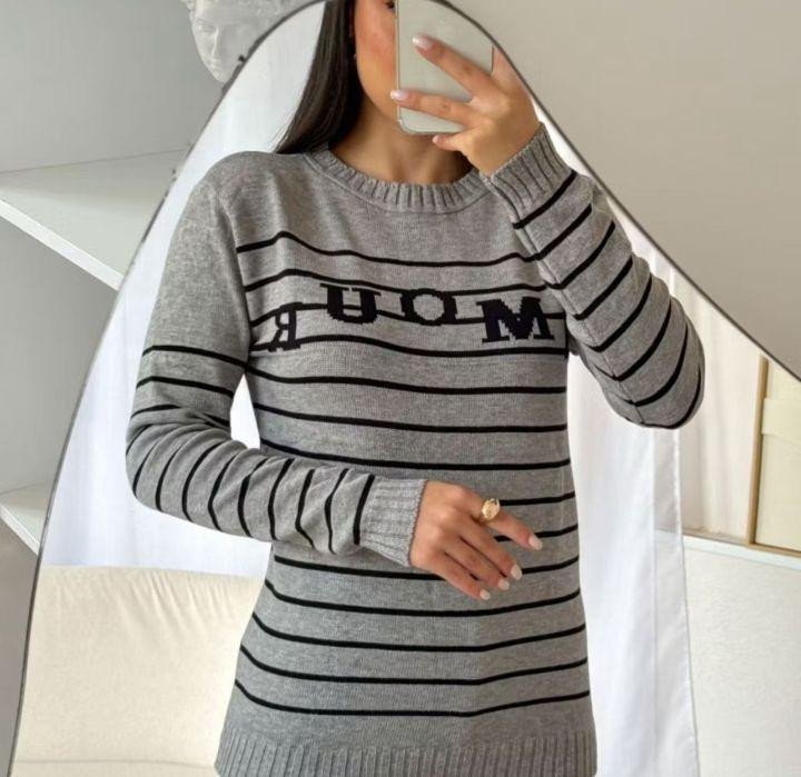 fit3484 Blusa Listrada Modal Veste Até 46