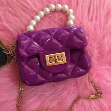 Bolsa Mini bag com pérolas 
