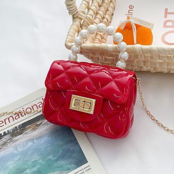 Bolsa Mini bag com pérolas 