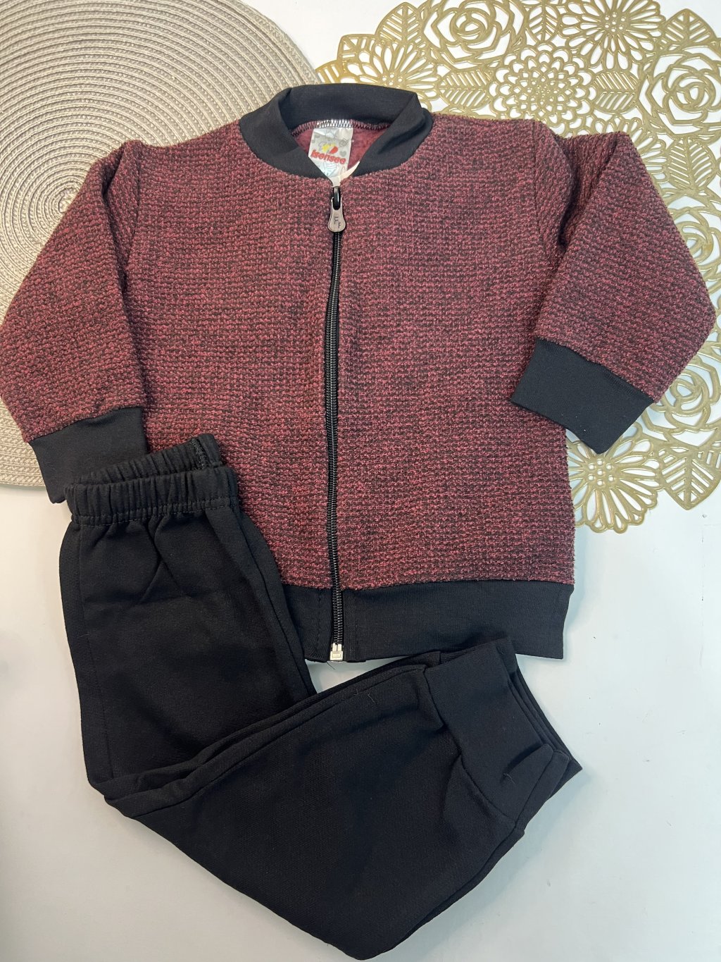Conjunto moleton com zíper M baby 