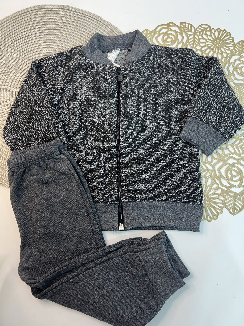 Conjunto moleton com zíper M baby 