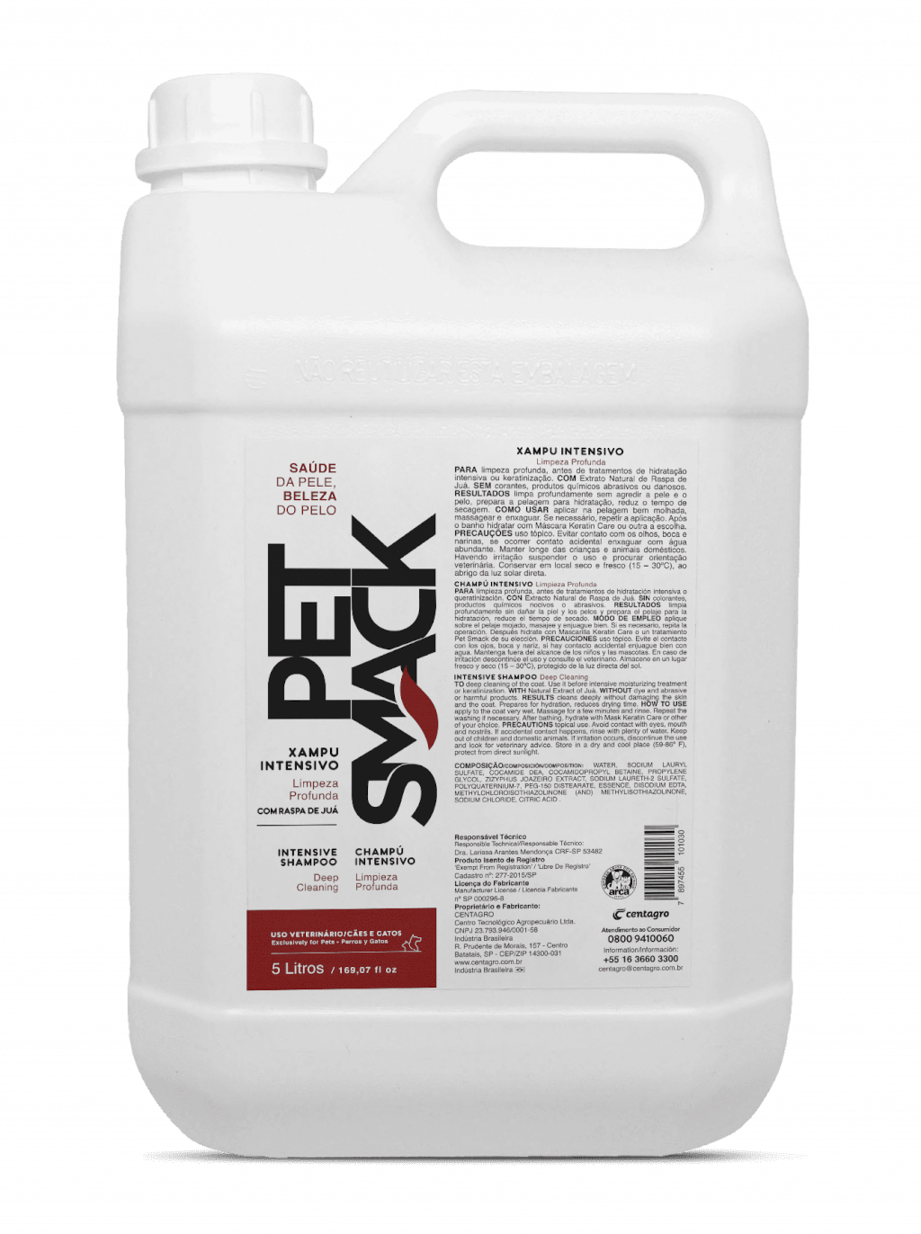 PET SMACK XAMPU INTENSIVO 5 L