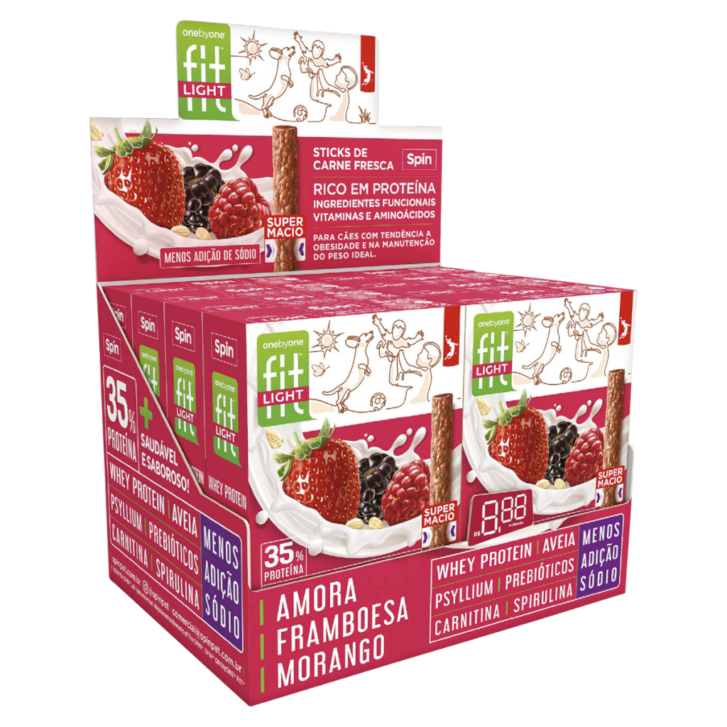 Stick Fit LIGHT 50g - Amora • Framboesa • Morango