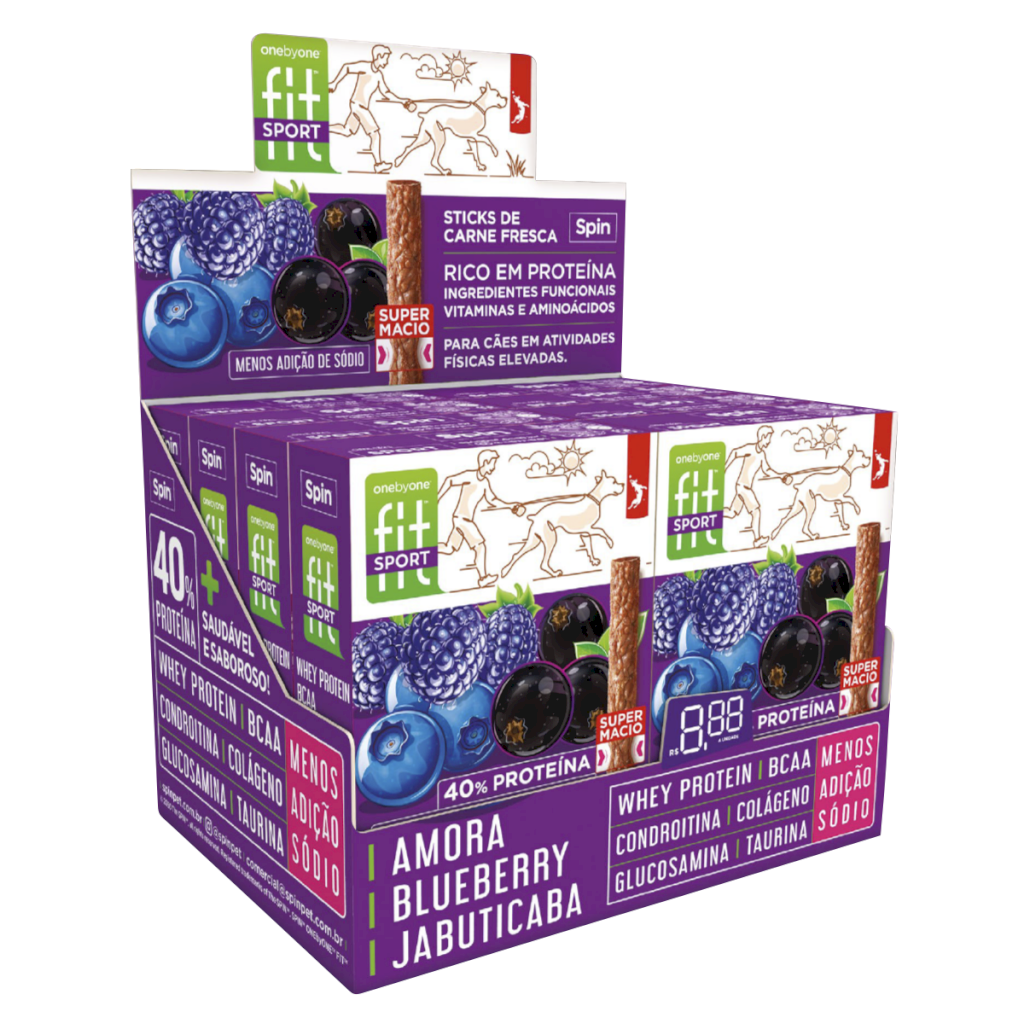 Stick Fit SPORT 50g - Amora • Blueberry • Jabuticaba