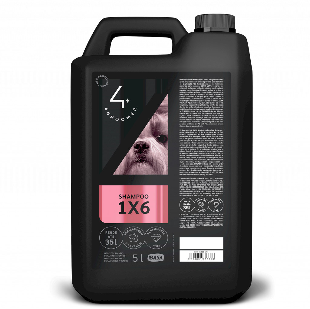 Shampoo 1X6 4 Groomer 5 Litros