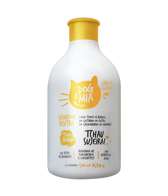DOG&MIA SHAMPOO NEUTRO TODO BANHO 500ML