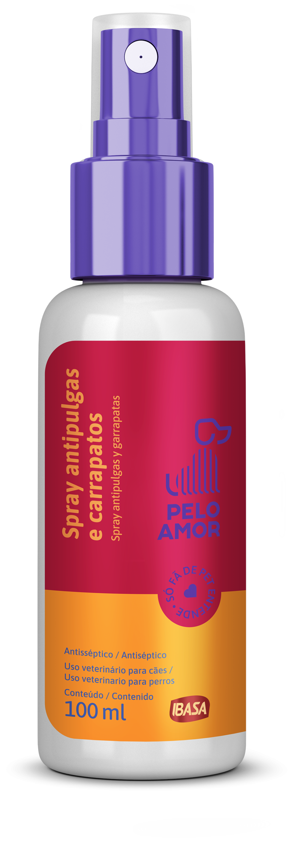 SPRAY ANTIPULGAS E ANTISSEPTICO IBASA 100ML