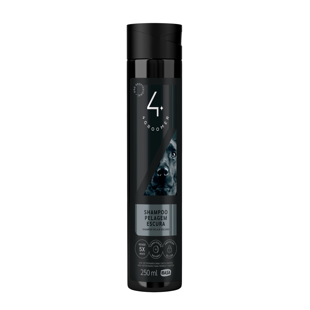 Shampoo Pelagem Escura - 4Groomer 250mL