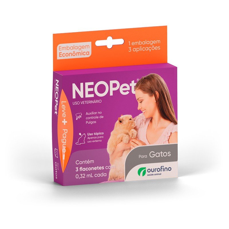 NEOPet Gatos - 3 flaconetes com 0,32 mL cada