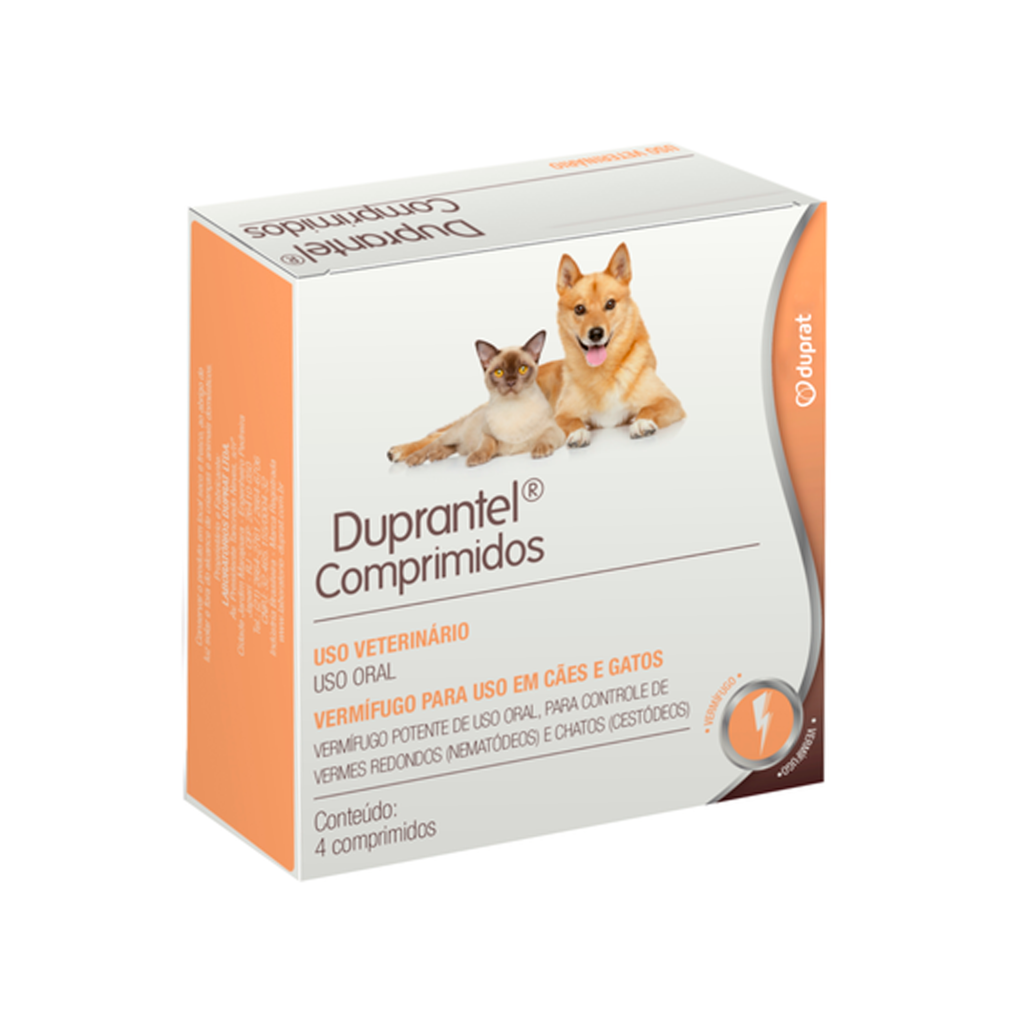 Duprantel Cães e Gatos - 4 Comprimidos