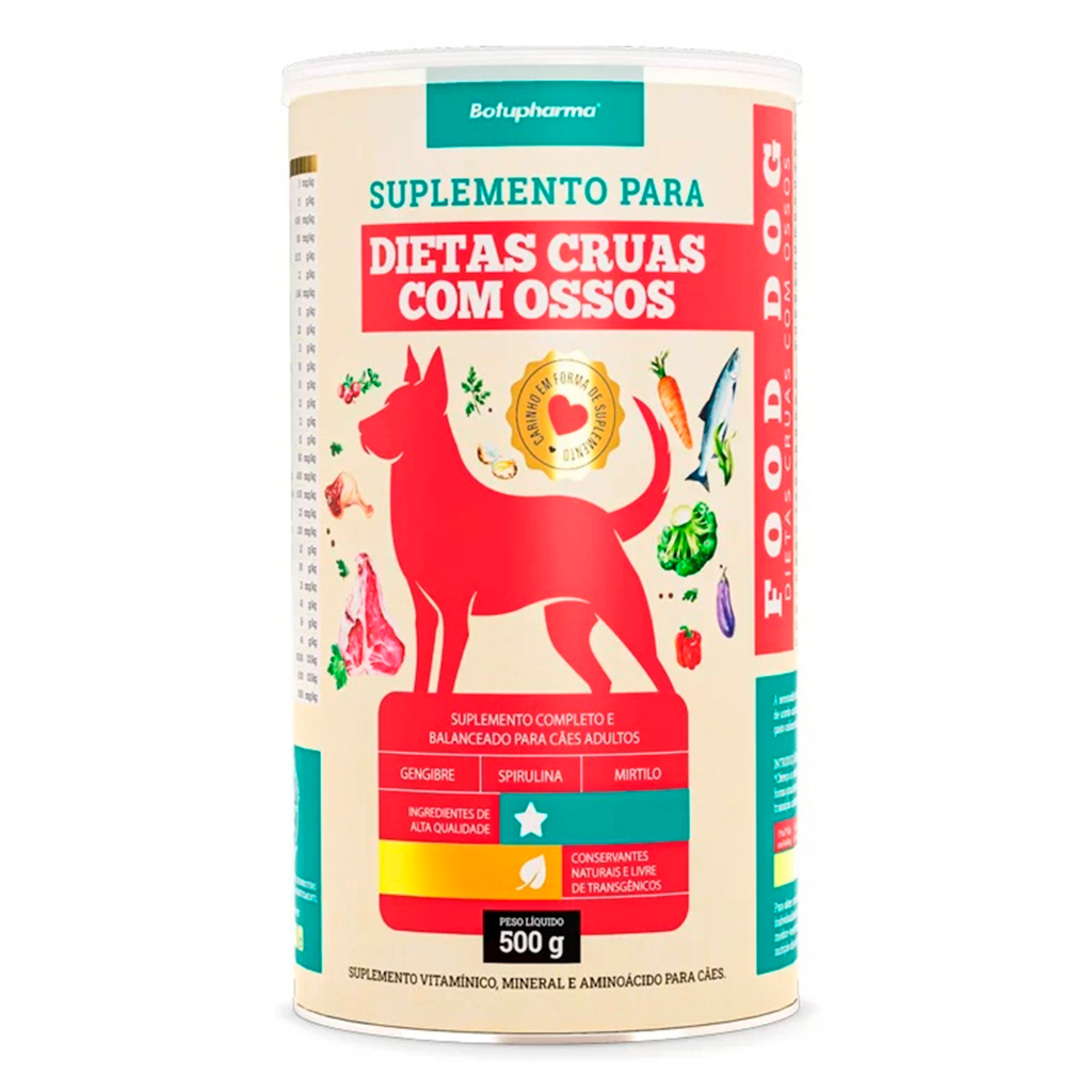 Food Dog Dietas Cruas Com Ossos 500g