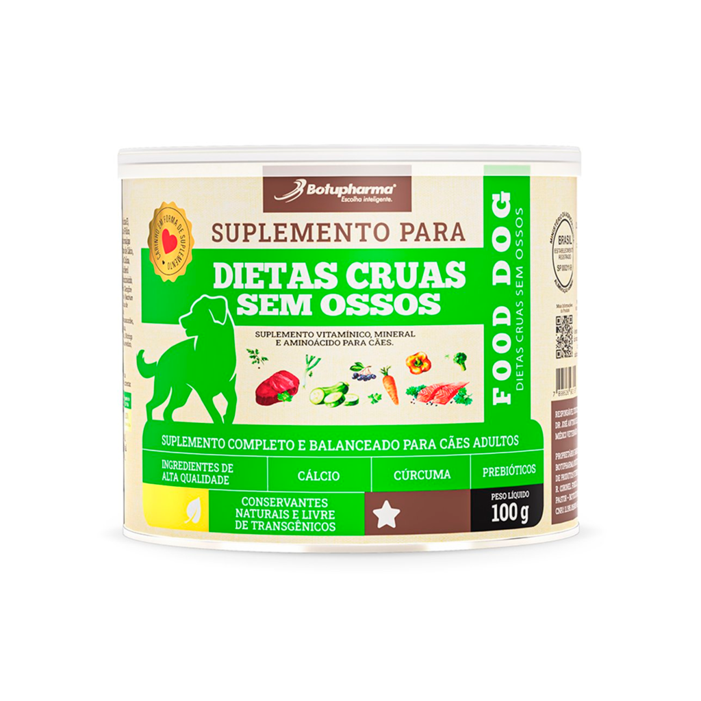 Food Dog Dietas Cruas Sem Ossos 100g