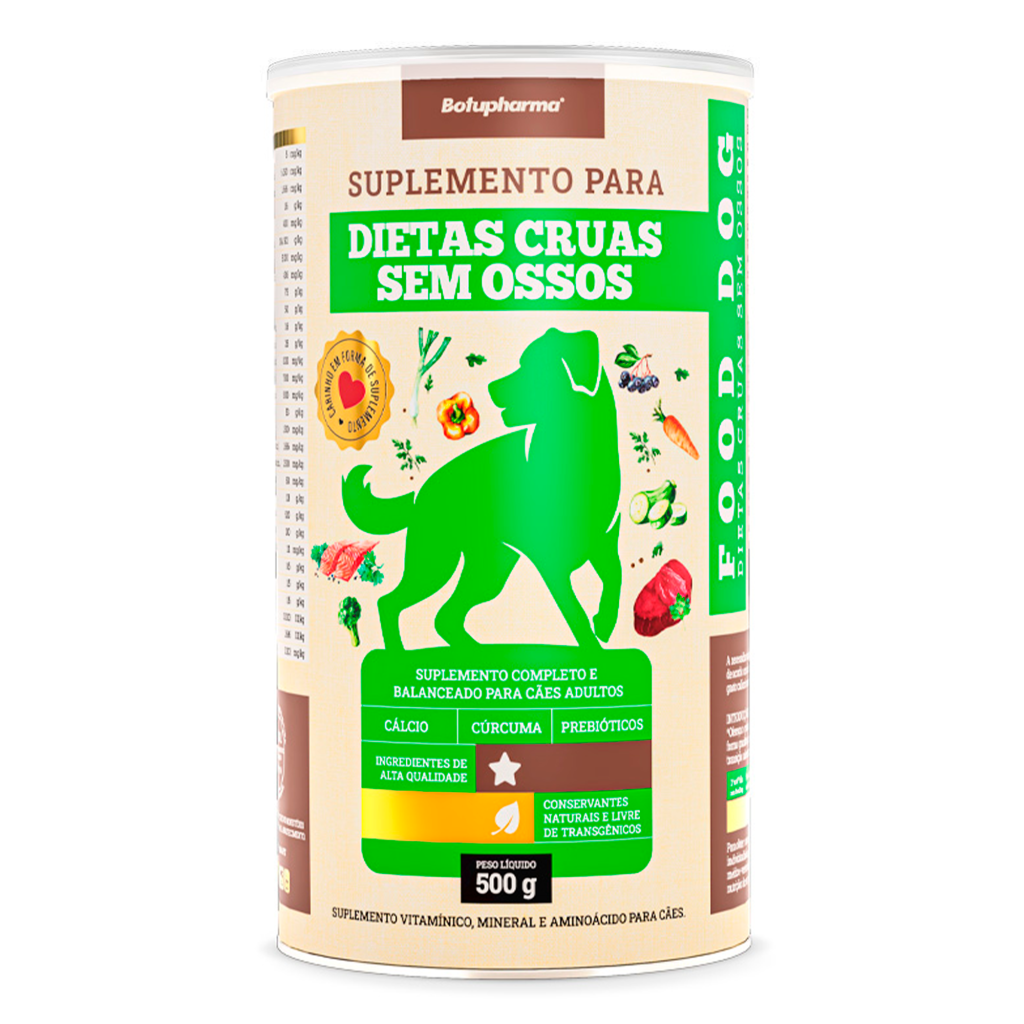 Food Dog Dietas Cruas Sem Ossos 500g