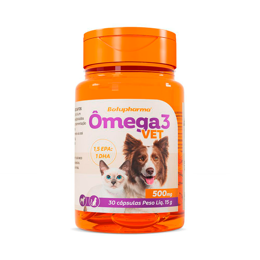 Ômega 3 Vet 500mg 30 Cápsulas
