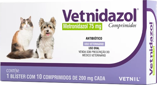 Vetnidazol 75mg 10 Comprimidos