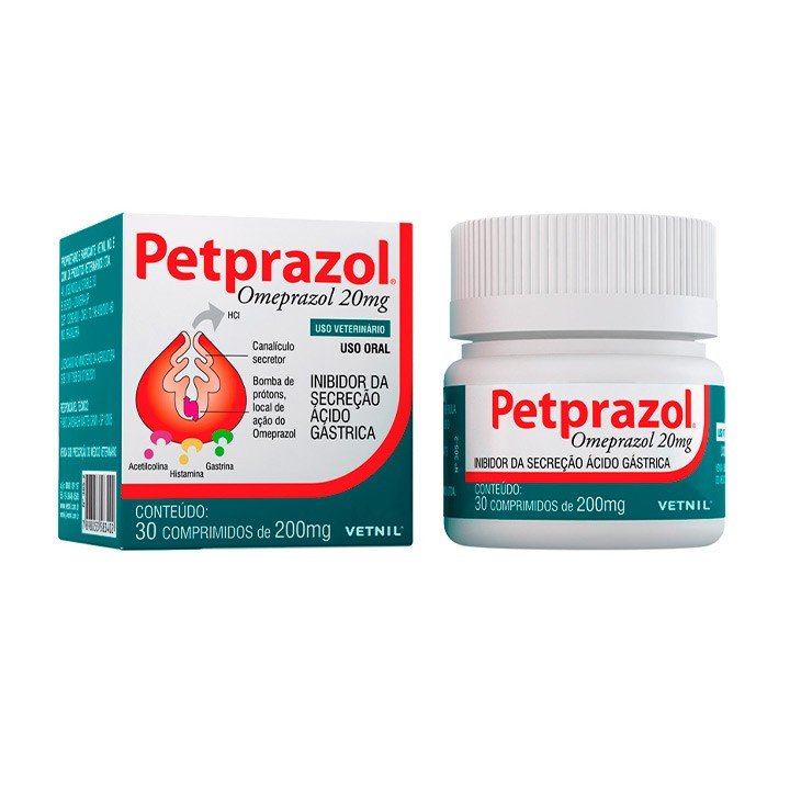 Petprazol 20mg - 30 Comprimidos