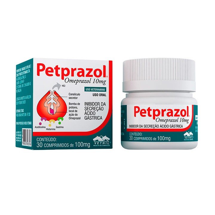Petprazol 10mg - 30 Comprimidos