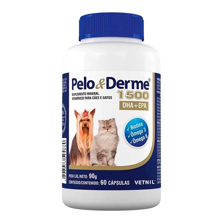 Pelo e Derme 1500mg DHA+EPA 60 Cápsulas